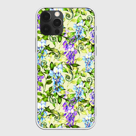 Чехол для iPhone 12 Pro Max с принтом Глициния на бежевом фоне в городе Новоалтайск, Силикон |  | акварель | акварельный | беж | бежевый | глициния | женственная | женственный | листва | листья | сад | цветочки | цветочный | цветы