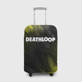 Чехол для чемодана 3D с принтом Deathloop - Hyperbeast в городе Новоалтайск, 86% полиэфир, 14% спандекс | двустороннее нанесение принта, прорези для ручек и колес | death | deathloop | game | games | hyperbeast | loop | дэслуп | дэт | дэтлуп | знак | игра | игры | лого | луп | мертвая | пелтя | символ