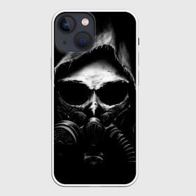 Чехол для iPhone 13 mini с принтом СТАЛКЕР 2 ЧЕРЕП В ПРОТИВОГАЗЕ в городе Новоалтайск,  |  | игра | минимализм | противогаз | череп | шутер