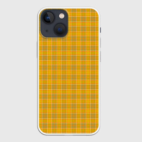 Чехол для iPhone 13 mini с принтом Клетка N2 в городе Новоалтайск,  |  | pattern yellow | желтый | клетка | узор | шотландская