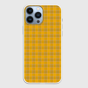 Чехол для iPhone 13 Pro Max с принтом Клетка N2 в городе Новоалтайск,  |  | Тематика изображения на принте: pattern yellow | желтый | клетка | узор | шотландская