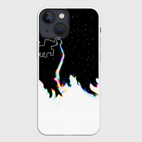 Чехол для iPhone 13 mini с принтом Затерянный в космосе в городе Новоалтайск,  |  | звезды слон пламя потерянный забытый радуга хобот огонь