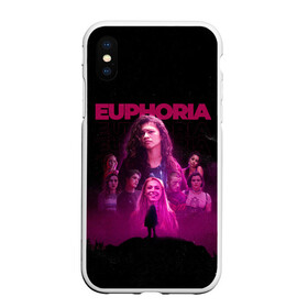 Чехол для iPhone XS Max матовый с принтом Euphoria team в городе Новоалтайск, Силикон | Область печати: задняя сторона чехла, без боковых панелей | euphoria | serial | джулс | зендея | ру беннетт | сериал | сериалы | хантер шефер | эйфория