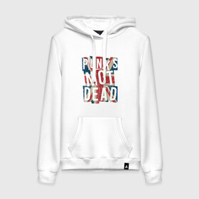 Женская толстовка хлопок с принтом Punks not dead в городе Новоалтайск, френч-терри, мягкий теплый начес внутри (100% хлопок) | карман-кенгуру, эластичные манжеты и нижняя кромка, капюшон с подкладом и шнурком | alternative | music | punk | punks not dead | rock | альтернатива | музыка | панк | панки не умерают | панкс нот дэд | рок
