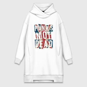 Платье-худи хлопок с принтом Punks not dead в городе Новоалтайск,  |  | alternative | music | punk | punks not dead | rock | альтернатива | музыка | панк | панки не умерают | панкс нот дэд | рок