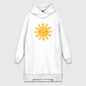 Платье-худи хлопок с принтом Smiling Sun в городе Новоалтайск,  |  | mars | moon | nasa | summer | астероид | астронавт | астрономия | вселенная | гагарин | галактика | земля | илон маск | комета | космонавт | космос | лето | луна | марс | наса | небо | нло | планета | ракета | сатурн