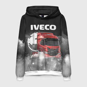 Мужская толстовка 3D с принтом Iveco truck в городе Новоалтайск, 100% полиэстер | двухслойный капюшон со шнурком для регулировки, мягкие манжеты на рукавах и по низу толстовки, спереди карман-кенгуру с мягким внутренним слоем. | iveco | iveco truck | iveco грузовик | truck | trucks | грузовик | грузовики | дальнобои | дальнобой | дальнобойщик | ивеко | ивеко грузовик | фура | фуры