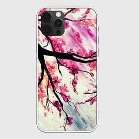Чехол для iPhone 12 Pro Max с принтом ОДИН ДЕНЬ В ЯПОНИИ в городе Новоалтайск, Силикон |  | ветви | живопись | культура | лепестки | минимализм | рисунок | сакура | символ | япония