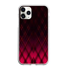 Чехол для iPhone 11 Pro Max матовый с принтом Геометрический градиентный фон в городе Новоалтайск, Силикон |  | Тематика изображения на принте: абстрактный | вишневый | геометрический | градиентный | клетка | красный | модный | плед | современный
