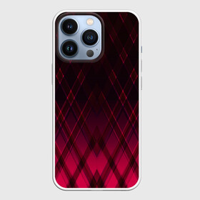 Чехол для iPhone 13 Pro с принтом Геометрический градиентный фон в городе Новоалтайск,  |  | Тематика изображения на принте: абстрактный | вишневый | геометрический | градиентный | клетка | красный | модный | плед | современный