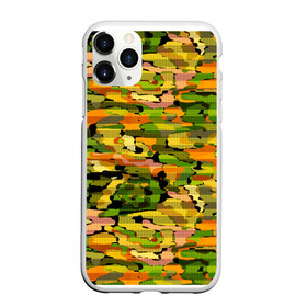 Чехол для iPhone 11 Pro Max матовый с принтом Яркий осенний камуфляж в городе Новоалтайск, Силикон |  | абстрактный | камуфляж | модный | молодежный | осень | полосатый | яркий осенний камуфляж
