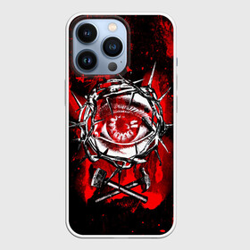 Чехол для iPhone 13 Pro с принтом АлисА глаз в колючей проволоке в городе Новоалтайск,  |  | Тематика изображения на принте: alisa band | konstantin kinchev | rock group | алиса | альтернативный метал | группа | индастриал метал | кинчев | константин кинчев | новая волна | панк рок | постпанк | рок группа | рок н ролл | российская | советская