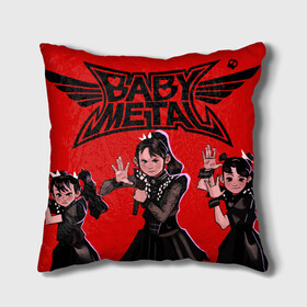 Подушка 3D с принтом Anime Baby Metal в городе Новоалтайск, наволочка – 100% полиэстер, наполнитель – холлофайбер (легкий наполнитель, не вызывает аллергию). | состоит из подушки и наволочки. Наволочка на молнии, легко снимается для стирки | alternative | baby metal | babymetal | metall | music | rock | альтернатива | каваий метал | металл | моа кикути | музыка | рок | судзука накамото | юи мидзуно