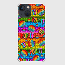 Чехол для iPhone 13 mini с принтом POP IT SMILE | ПОП ИТ ПУПЫРКА в городе Новоалтайск,  |  | pop it | popit | антистресс | игрушка | поп ит | попит | пузырчатая плёнка | пупырка | симпл димпл | симплдимпл