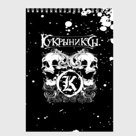 Скетчбук с принтом Кукрыниксы черепа в городе Новоалтайск, 100% бумага
 | 48 листов, плотность листов — 100 г/м2, плотность картонной обложки — 250 г/м2. Листы скреплены сверху удобной пружинной спиралью | Тематика изображения на принте: gorshenev | kukryniksy | rock group | алексей горшенёв | альтернативный | вагон | горшенев | горшок | готик | дмитрий оганян | игорь воронов | кукрыниксы | михаил фомин | панк | панкрок | постпанк | рок группа
