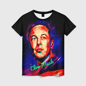 Женская футболка 3D с принтом ElonMuskА НА ВАС НЕТ в городе Новоалтайск, 100% полиэфир ( синтетическое хлопкоподобное полотно) | прямой крой, круглый вырез горловины, длина до линии бедер | spacex | изобретатель | космос | марс | наука | предприниматель | ракета | старлинк | тесла