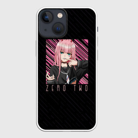 Чехол для iPhone 13 mini с принтом Zero Two в квадрате в городе Новоалтайск,  |  | darling | darling in the franxx | zero two | вайфу | зеро ту | код 002 | любимый во франксе | франкс