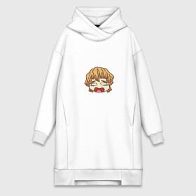 Платье-худи хлопок с принтом Чиби Зеницу в городе Новоалтайск,  |  | kawaii | kimetsu no yaiba | зеницу | клинок рассекающий демонов | плачет | чиби