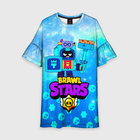 Детское платье 3D с принтом Эш / Ash Brawl Stars в городе Новоалтайск, 100% полиэстер | прямой силуэт, чуть расширенный к низу. Круглая горловина, на рукавах — воланы | ash | ash brawl stars | ash бравл старс | ninja ash | аш | бравл старс эш | бравлер | ниндзя эш | эш | эш бравл старс