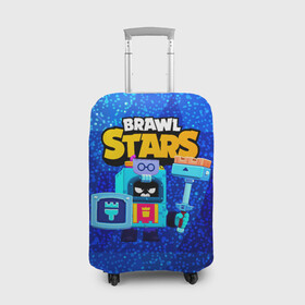 Чехол для чемодана 3D с принтом Ash Brawl Stars Эш  в городе Новоалтайск, 86% полиэфир, 14% спандекс | двустороннее нанесение принта, прорези для ручек и колес | ash | brawl | brawl stars | brawlstars | brawl_stars | аш | бравл | бравлстарс | эш