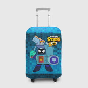 Чехол для чемодана 3D с принтом Ash Brawl Stars Эш  в городе Новоалтайск, 86% полиэфир, 14% спандекс | двустороннее нанесение принта, прорези для ручек и колес | ash | brawl | brawl stars | brawlstars | brawl_stars | аш | бравл | бравлстарс | эш