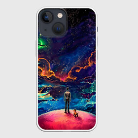 Чехол для iPhone 13 mini с принтом Глубокий космос в городе Новоалтайск,  |  | Тематика изображения на принте: арт | графика | космос | неон | неоновый принт