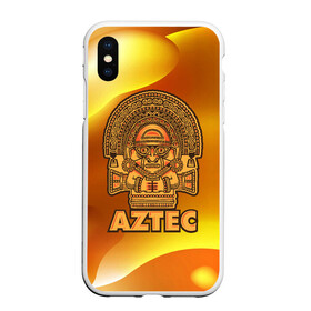 Чехол для iPhone XS Max матовый с принтом Aztec Ацтеки в городе Новоалтайск, Силикон | Область печати: задняя сторона чехла, без боковых панелей | ацтеки | ацтекская империя | индеец | индейцы | символ | фигурка