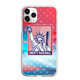 Чехол для iPhone 11 Pro матовый с принтом Бейсбол Liberty city в городе Новоалтайск, Силикон |  | baseball | liberty | usa | бейсбол | либерти | либерти ситти