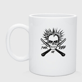 Кружка керамическая с принтом КиШ Punk not Dead в городе Новоалтайск, керамика | объем — 330 мл, диаметр — 80 мм. Принт наносится на бока кружки, можно сделать два разных изображения | Тематика изображения на принте: horror punk | king and jester | kish | knyazz | music | punk rock | rock group | russian rock | todd | андреем князевым | горшок | к и ш | киш | княzz | князь | король и шут | михаил горшенёв | музыка | панкрок | рок группа | русский рок | тод