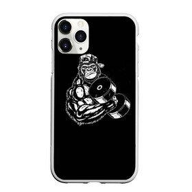 Чехол для iPhone 11 Pro матовый с принтом Ironmonkey в городе Новоалтайск, Силикон |  | Тематика изображения на принте: fitness | gorilla | gym | monkey | power | sport | strength | горилла | качалка | мощь | сила | спорт | фитнес