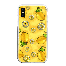Чехол для iPhone XS Max матовый с принтом Лимончик в городе Новоалтайск, Силикон | Область печати: задняя сторона чехла, без боковых панелей | Тематика изображения на принте: вечеринка | другу | еда | лимон | подруге | фрукты