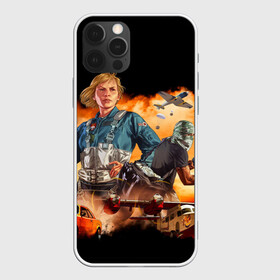 Чехол для iPhone 12 Pro с принтом GTA Online в городе Новоалтайск, силикон | область печати: задняя сторона чехла, без боковых панелей | aircraft | art | car | desert | game | girl | grand theft auto v | gta 5 | gta online | man | sand | weapon | арт | гта 5 | гта онлайн | девушка | игра | машина | оружие | песок | пустыня | самолеты | человек
