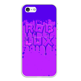 Чехол для iPhone 5/5S матовый с принтом ROBLOX ФИОЛЕТОВЫЕ ПОДТЕКИ в городе Новоалтайск, Силикон | Область печати: задняя сторона чехла, без боковых панелей | Тематика изображения на принте: roblox | игра | компьютерная игра | логотип | онлайн | онлайн игра | подтеки | роблакс | роблокс