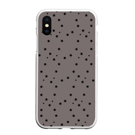 Чехол для iPhone XS Max матовый с принтом Звёзды На коричневом Фоне в городе Новоалтайск, Силикон | Область печати: задняя сторона чехла, без боковых панелей | black | brown | in the top | in the trend | romance | small | star | stars | student | youth | в топе | в тренде | звезда | звездочки | коричневый | мелкие | молодежь | романтика | студент | черный