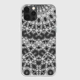 Чехол для iPhone 12 Pro Max с принтом Черно белый круглый узор  в городе Новоалтайск, Силикон |  | калейдоскоп | мозаика | орнамент | серый | темный | черно белый | этнический