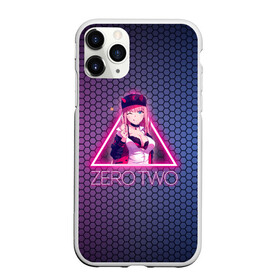 Чехол для iPhone 11 Pro Max матовый с принтом Zero Two в треугольнике в городе Новоалтайск, Силикон |  | darling | darling in the franxx | zero two | вайфу | зеро ту | код 002 | любимый во франксе | франкс