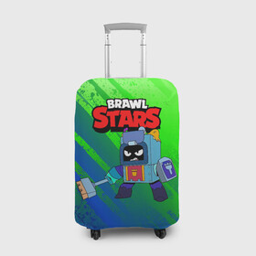 Чехол для чемодана 3D с принтом Ash Brawl Stars Эш  в городе Новоалтайск, 86% полиэфир, 14% спандекс | двустороннее нанесение принта, прорези для ручек и колес | ash | brawl | brawl stars | brawlstars | brawl_stars | аш | бравл | бравлстарс | эш