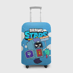 Чехол для чемодана 3D с принтом Ash Brawl Stars Эш  в городе Новоалтайск, 86% полиэфир, 14% спандекс | двустороннее нанесение принта, прорези для ручек и колес | ash | brawl | brawl stars | brawlstars | brawl_stars | аш | бравл | бравлстарс | эш