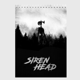 Скетчбук с принтом Forest Siren Head в городе Новоалтайск, 100% бумага
 | 48 листов, плотность листов — 100 г/м2, плотность картонной обложки — 250 г/м2. Листы скреплены сверху удобной пружинной спиралью | Тематика изображения на принте: games | monster | siren head | игры | лес | монстр | сирена | сиреноголовый | страшилка | ужастик | хоррор