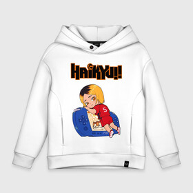Детское худи Oversize хлопок с принтом КЕНМА КОЗУМЕ / KOZUME KENMA в городе Новоалтайск, френч-терри — 70% хлопок, 30% полиэстер. Мягкий теплый начес внутри —100% хлопок | боковые карманы, эластичные манжеты и нижняя кромка, капюшон на магнитной кнопке | anime | haikyu | kozume kenma | manga | nekoma. | аниме | волейбол | герой | кенма козуме | манга | некома | персонаж