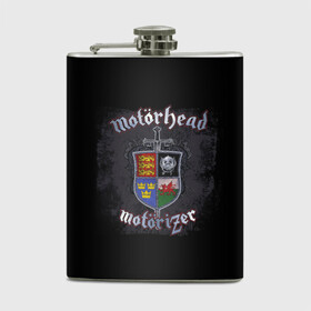 Фляга с принтом Shield of Motorhead в городе Новоалтайск, металлический корпус | емкость 0,22 л, размер 125 х 94 мм. Виниловая наклейка запечатывается полностью | alternative | metall | motorhead | music | rock | альтернатива | металл | моторхед | моторхэд | музыка | рок