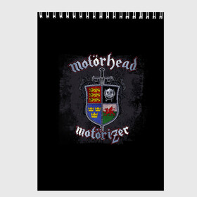 Скетчбук с принтом Shield of Motorhead в городе Новоалтайск, 100% бумага
 | 48 листов, плотность листов — 100 г/м2, плотность картонной обложки — 250 г/м2. Листы скреплены сверху удобной пружинной спиралью | alternative | metall | motorhead | music | rock | альтернатива | металл | моторхед | моторхэд | музыка | рок