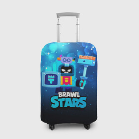 Чехол для чемодана 3D с принтом Ash Brawl Stars Эш  в городе Новоалтайск, 86% полиэфир, 14% спандекс | двустороннее нанесение принта, прорези для ручек и колес | ash | brawl | brawl stars | brawlstars | brawl_stars | аш | бравл | бравлстарс | эш