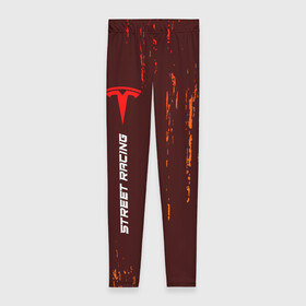Леггинсы 3D с принтом Tesla - Pro Racing (Vertical) в городе Новоалтайск, 80% полиэстер, 20% эластан | Эластичный пояс, зауженные к низу, низкая посадка | auto | logo | moto | motors | pro | racing | symbol | tesla | авто | автомобиль | вертикально | гонки | знак | лого | логотип | логотипы | марка | машина | мото | моторс | символ | символы | тесла