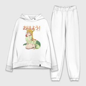Женский костюм хлопок Oversize с принтом Toru   Good morning в городе Новоалтайск,  |  | dragon | good morning | kobayashi | made | oha you | tohru | toru | горничная | девушка | доброе утро | дракон | кобаяси | кобаяши | тору