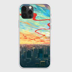 Чехол для iPhone 12 Pro Max с принтом Токио красками в городе Новоалтайск, Силикон |  | акварелью | аниме | ветер | город | закат | здания | красками | мегаполис | облака | постройки | рассвет | стиль | столица | токио | тучи | япония