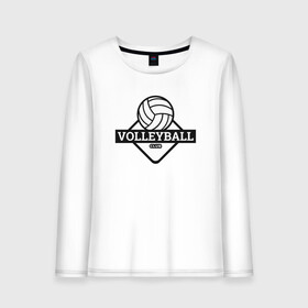 Женский лонгслив хлопок с принтом Volleyball в городе Новоалтайск, 100% хлопок |  | ball | beach | game | sport | volley | volleyball | волейбол | волейболист | волейболистка | гол | игра | игрок | мяч | площадка | пляж | пляжный | победа | сетка | спорт | тренер | чемпион