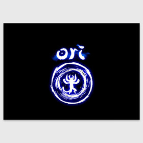 Поздравительная открытка с принтом Ori, дух-хранитель леса в городе Новоалтайск, 100% бумага | плотность бумаги 280 г/м2, матовая, на обратной стороне линовка и место для марки
 | and the blind forest | ori | ori and the will of the wisps | дух леса | игра ори | ори | ори и блуждающие огоньки | ори и воля огоньков | ори и непроглядный лес | ори и слепой лес | ори он зе вил оф зе виспс