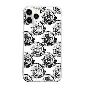 Чехол для iPhone 11 Pro матовый с принтом Черно-белый абстрактный узор  в городе Новоалтайск, Силикон |  | абстрактный | винтажный | детский | круги | молодежный | ретро | современный | спирали