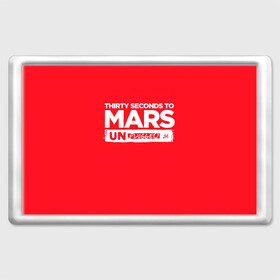 Магнит 45*70 с принтом Thirty Seconds to Mars UN PLUGGED в городе Новоалтайск, Пластик | Размер: 78*52 мм; Размер печати: 70*45 | Тематика изображения на принте: 30 seconds to mars | 30 секунд до марса | 30 фстм | 30stm | 30сдм | jared leto | rock band | thirty seconds to mars | альтернативный | гранж | джаред лето | нео | пост | прогрессивный | рок группа | фети секондс ту марс | хард | шеннон